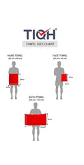 Tiqh Organic Cotton Thick & Plush Hand, Gym & Workout Hand Towel 500 Gsm - Set Of 2 (Brown)
