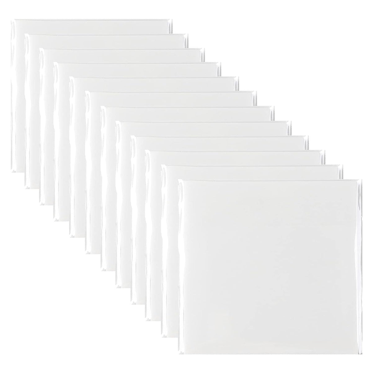 600 Pcs Transparent Sticky Notes Pad, Sticky Notes For Books Message Reminder, 12 Packs, White