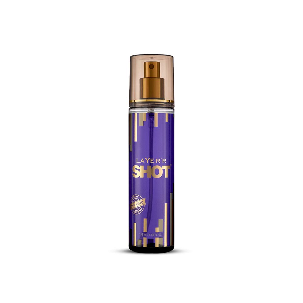 Layer'r Shot Gold Dynamic Fragrant Body Spray 135ml 4.56 Fl.oz. | Long Lasting & Unique Fragrance For Men