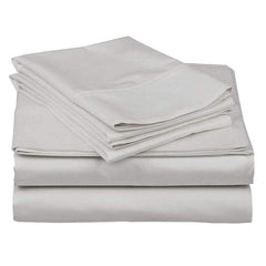 Single Bedsheets With 2 Pillow Cover - 60 X 90 Inches, Light Grey | Good For Villas, Resorts, Guest Houses, & Daily Home Use