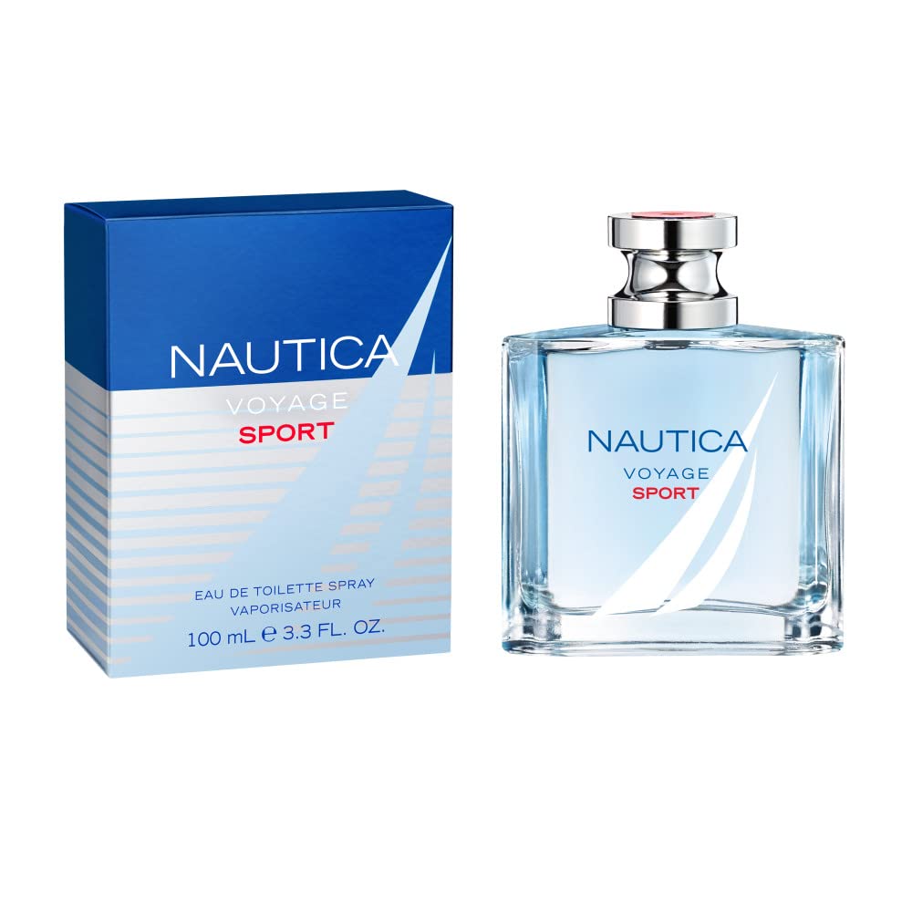 Nautica Voyage Sport Eau De Toilette Vaporisateur Spray 100ml 3.4 Fl.oz. Masculine Fragrance | Long Lasting | Office Wear Fragrance