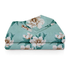Cotton Double Bedsheets With 2 Pillow Covers | 90 X 90 Inches, Sea Green - Super Soft Luxurious Bedsheet - Premium Brushed Microfiber Bedsheet, Breathable & Wrinkle Free