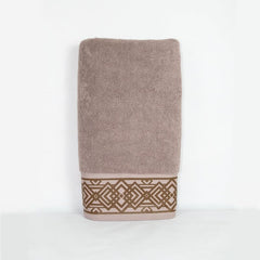 Rangoli 100% Cotton Fibre Bath Towel 600 Gsm | Highly Durable & Absorbent Towel | Skin-Friendly & Quick Drying Luxury Towels (Brown) - Pack Of 1