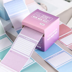 Sticky Notes Set– 256 Pcs Pull-Out Sticky Notes Set With Dispenser | Random Color (Pack Of 1)