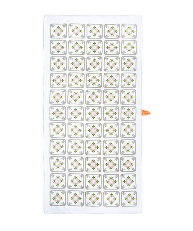 Thirsty Towel By Doctor Towels Bamboo Bath Towels 460 Gsm | Super Soft & High Absorbency Towel, Quick Dry Towel Large Size (Floral Tile)