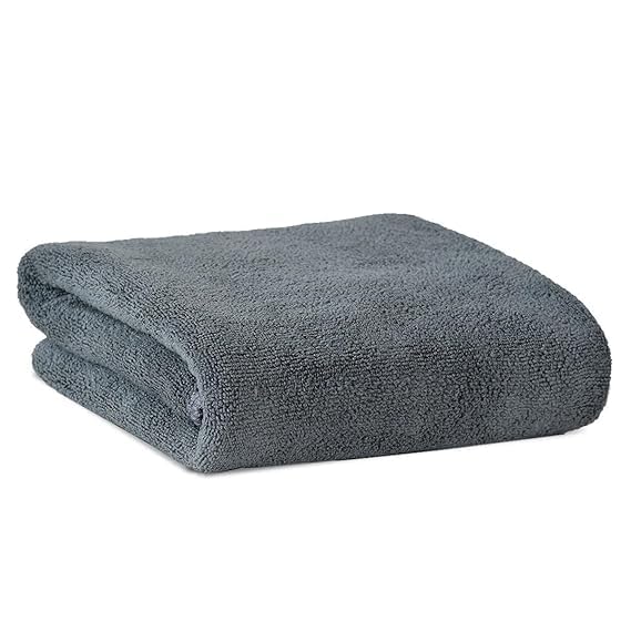 Microfiber Hand Towels 150 Gsm | Soft & Absorbent Face Towels For Bath, Spa, Gym (Gray)