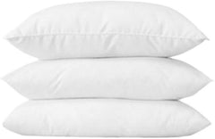 Soft Pillows, Quality Sleeping Fiber Pillow, White - 16 X 24 Inch | Bed Pillow, Washable, Hypoallergenic, Versatile Use | Soft Sleeping Pillows, Side, Back & Stomach Sleeper - Set Of 3