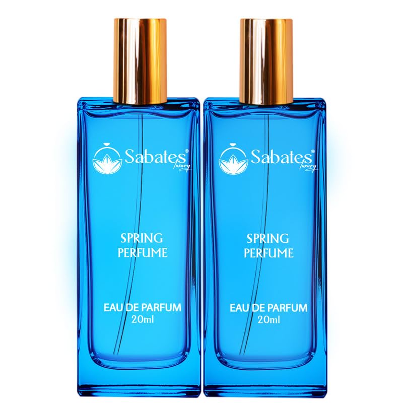 Sabates Spring Eau De Parfum Each 20ml 0.6 Fl.oz. Combo Of 2 | Instant Freshness, Anytime / Anywhere | For Women