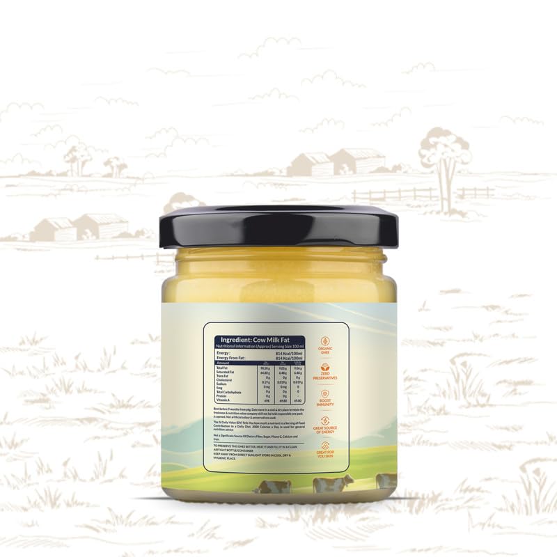 100% Pure A2 Gir Cow Ghee By Netar | Rich In Vitamins A, E Healthy Desi Danedar Ghee For Sweets & Laddus | 1.1 Litre (100ml * 11) 37.1 Ounce | Jar Pack