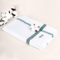 Thirsty Towel By Doctor Towels 600 Gsm | Double Cloth Cotton Bath Towel Quick Dry, Super Soft, High Absorbent | Yellow - Green (Pack Of 2)
