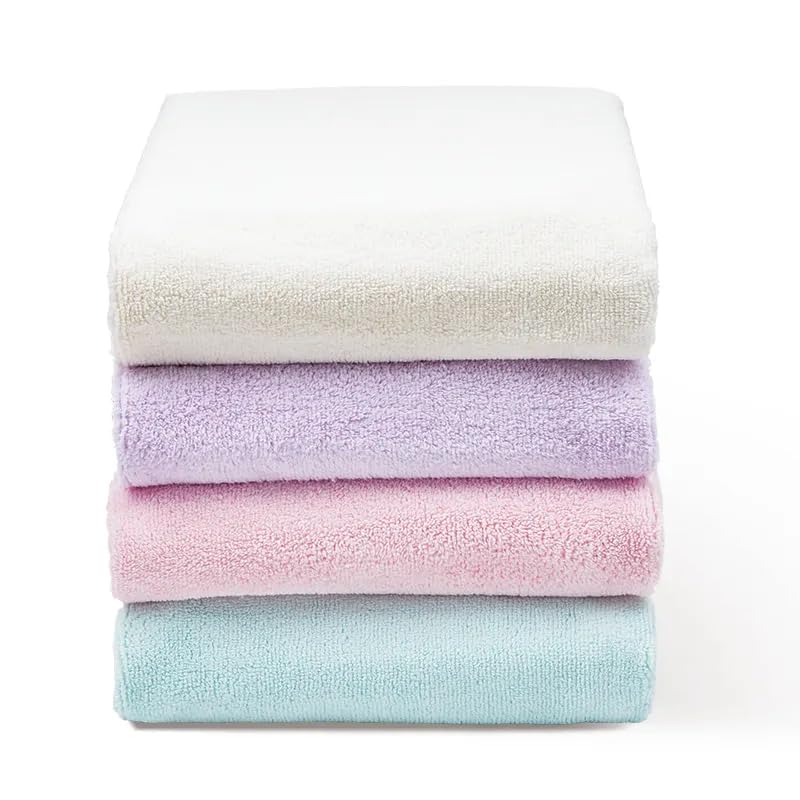 Xolena Microfiber Bath Towel 500m Gsm | Quick-Dry & Highly Absorbent Ideal For Gym, Beach, Spa, Travel Towel (Purple)
