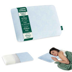 Ultra Thin Pillow For Sleeping, Orthopedic Cervical Pillow - Standard Size - 1.5 Inch | Slim Pillow For Neck & Shoulder Pain Relief | For Neck Support, Washable Cover - Pack Of 1