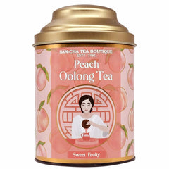 San-Cha Peach Oolong Tea - 50gm, 1.7 Ounce | Boost Metabolism Naturally & Aids Weight Management - Sweet & Fruity Notes | Low Caffeine