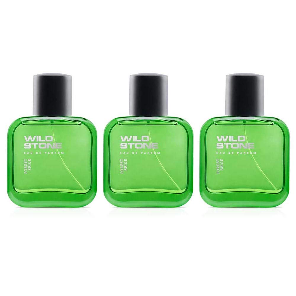 Wild Stone Forest Spice Men Eau De Perfume 150ml 5.0 Fl.oz.| Perfect For Partywear | Pack Of 3