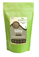 Herbal Spirit Giloy Powder Organic, Guduchi Powder, Telagapindi Powder, Giloy Churna Powder, Giloy Stem Or Giloy Stick, Tippateega Powder Organic | 250gm 0.5lbs
