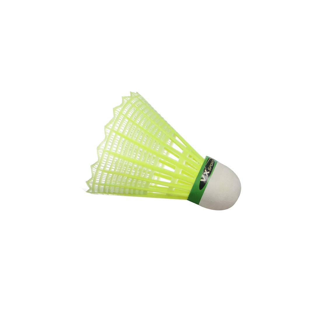 Vector X Flight Nylon Badminton ShuttleCock , Green | Pack Of 3 , Suitable for Beginners