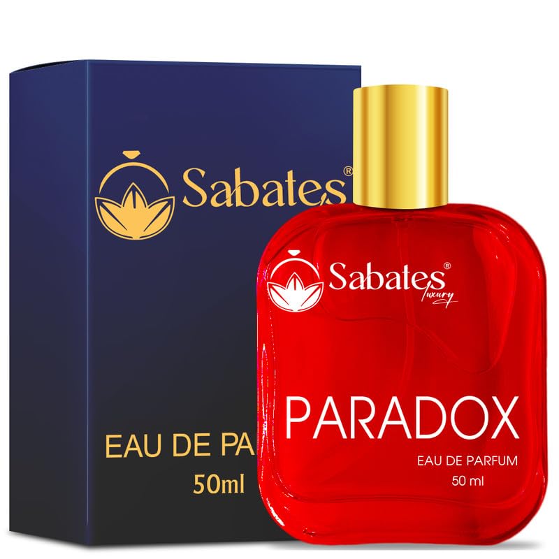 Sabates Paradox Eau De Parfum 50ml 1.6 Fl.oz. For Unisex | Long Lasting Aromatic Blend Of Masculine Fragrance | 100% Liquid Perfume Without Gas