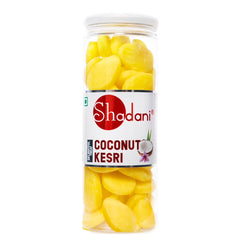 Shadani Combo Coconut Rose Peda & Coconut Kesri Peda | Premium Indian Sweets Festive Gifting & Dessert Treat | 2 X 200gm, Jars