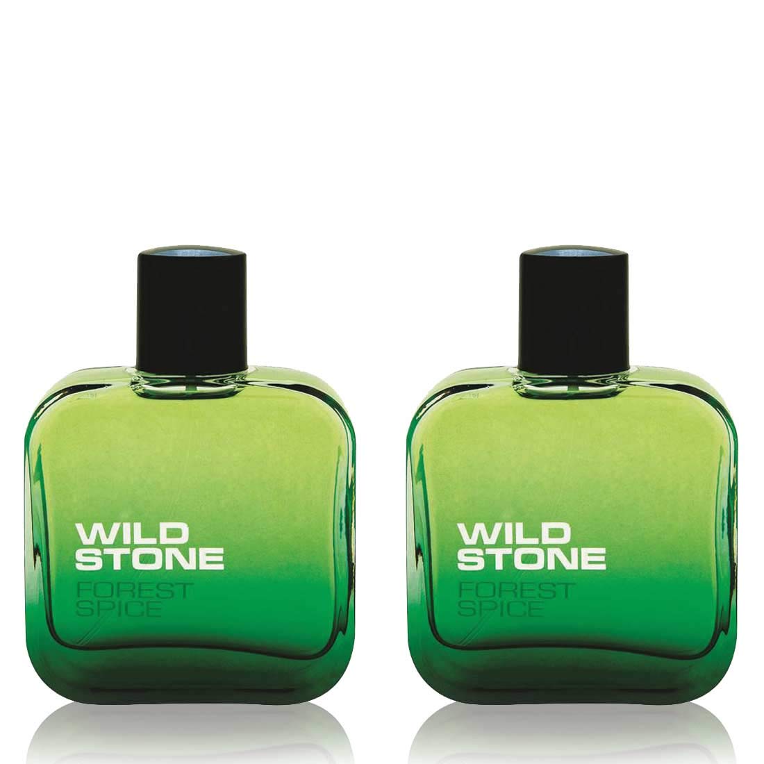 Wild Stone Forest Spice Long Lasting Men Eau De Parfum 200ml 6.7 Fl.oz.| Pack Of 2 | Perfect For Couple Date