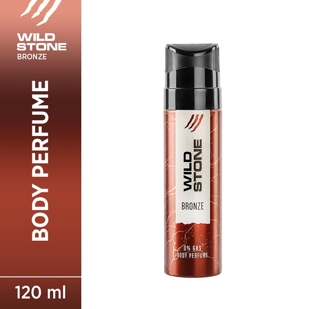 Wild Stone Bronze Pefume Men No Gas Body Spray 120ml 4.0 Fl.oz. | Perfect For Officewear