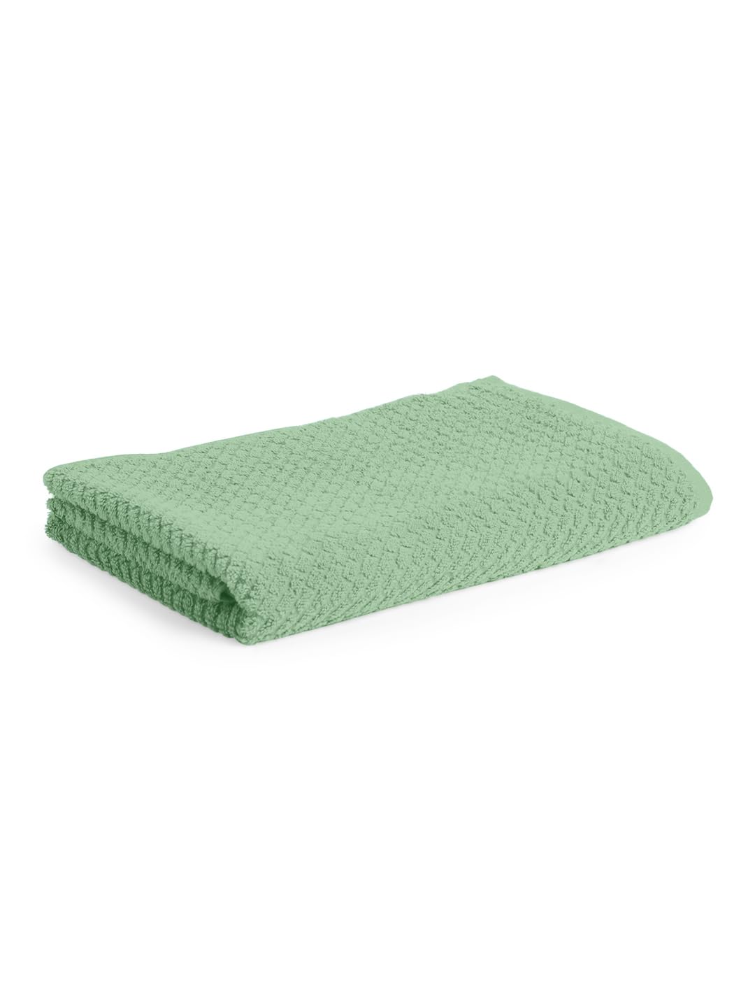 Spaces 100% Cotton Large Size Bath Towel 450 Gsm | Super Absorbent, Quick Dry, Ultra Soft Bath Towel | Dobby Solid Design (Malachite Green)