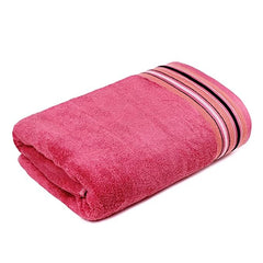 Mush Designer Bamboo Bath Towel 600 Gsm | Ultra Soft, Absorbent & Quick Dry Bath Towel - Ruby Red