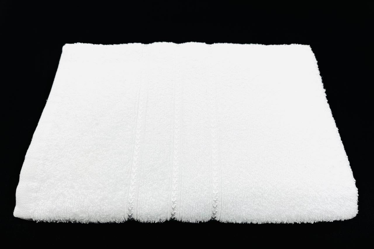 Bombay Dyeing Flora Small Size Bath Towel 500 Gsm - White