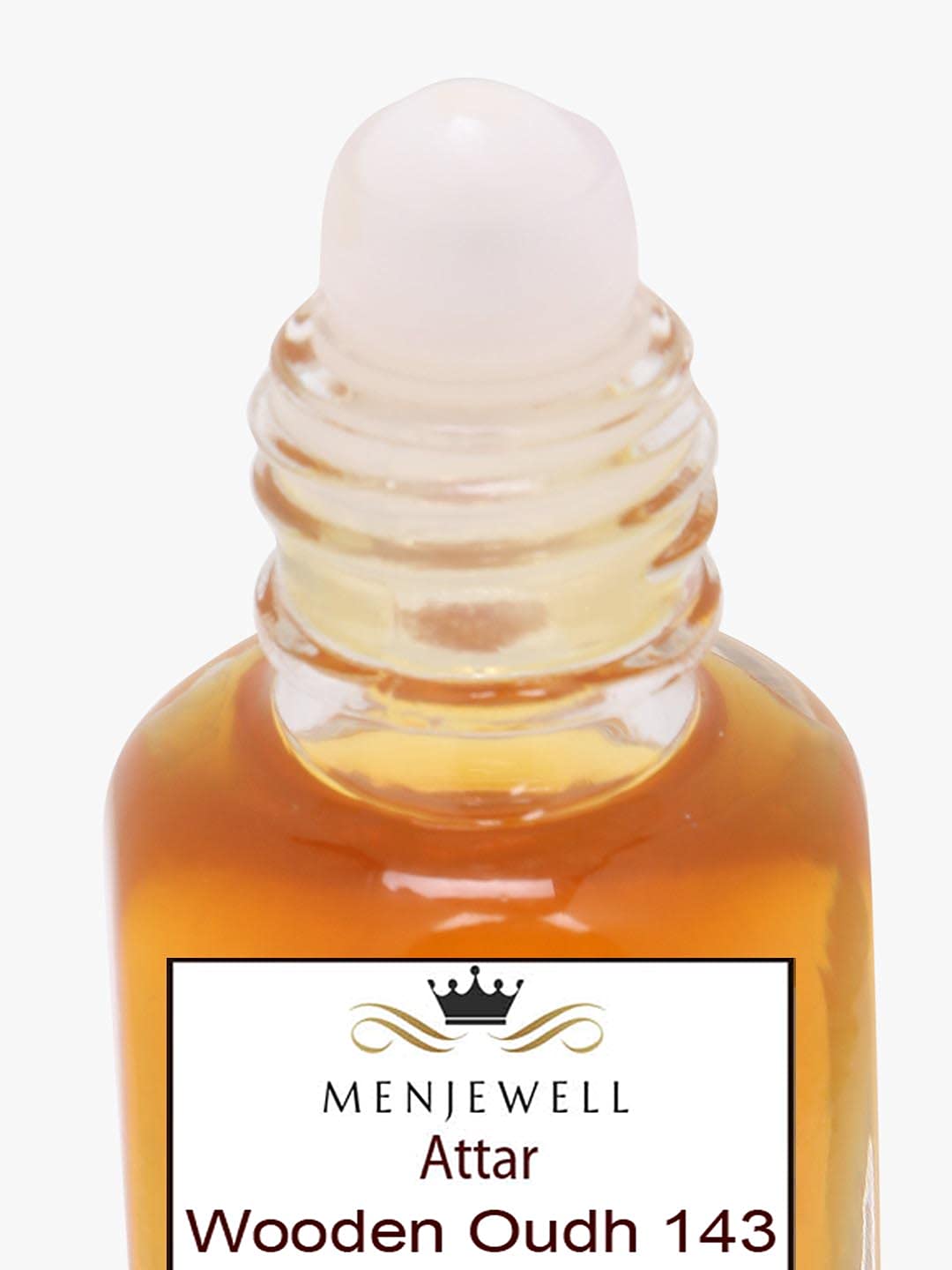 Menjewell Wooden Oudh 143 Attar Perfume 2ml 0.06 Fl.oz. Unisex Fragrance | Long Lasting | No Alcohol