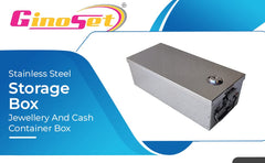 Stainless Steel Locker Boxes, Cash Peti Pooja Set, Jewellery Boxes, Multi Pack Of 3 Size - 8 Inch, 10 Inch, 12 Inch With Pre Fited Lock & 2 Key, Special Feature - Portable