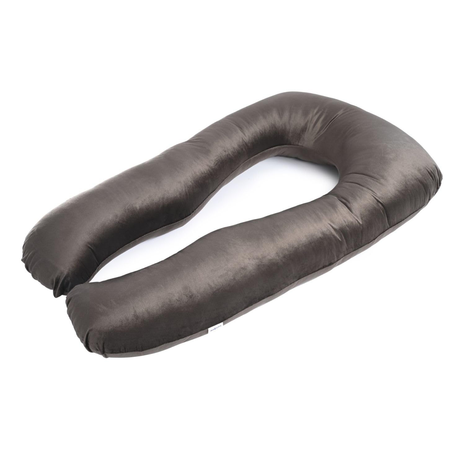 Pregnancy Pillow, U Shaped Pillow, For Pregnant Women, Charcoal Grey | Maternity Pillow For Pregnant Mothers | Velvet Cover, Full Body Support For Better Sleep, Pillow For Back Support