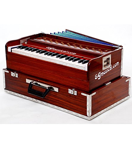 Musical Instrument Harmonium - Total 42 Keys, 3 1/2 Octaves, Two Reeds (Base+ Male), Instant Response Keyboard - No Lag Time