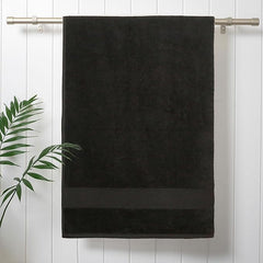 Lrsdaa 100% Cotton Soft Bath Towel 500 Gsm | Men & Women Bath Towel (Black)