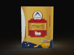 100% Natural A2 Desi Cow Ghee By Ajnar | Rich In Nutrients & Flavor Made From Traditional Bilona Method Desi Ghee Good For Skincare | (200ml) 6.7 Ounce | Box Pack