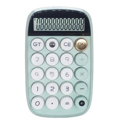 Skofri Mini Calculators, Pocket Calculator 10 Digit Solar Battery Office Calculator, Basic Standard Calculators, Dual Power Desktop Calculators For Home Office School. (Green)