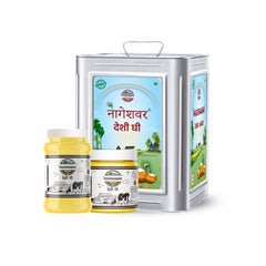 Premium Desi Ghee By Nageshwar | Rich In Protein Fiber Healthy Desi Ghee Good For Bakes Cookies | 2 Litre (1 Litr * 2) 67.6 Ounce | Jar Pack