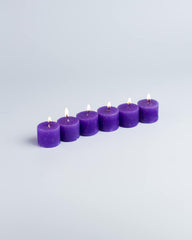 LAVENDER FRAGRANCE VOTIVE CANDLES SET OF 6 ,BURNING TIME 5 HOURS BEST FOR DIWALI