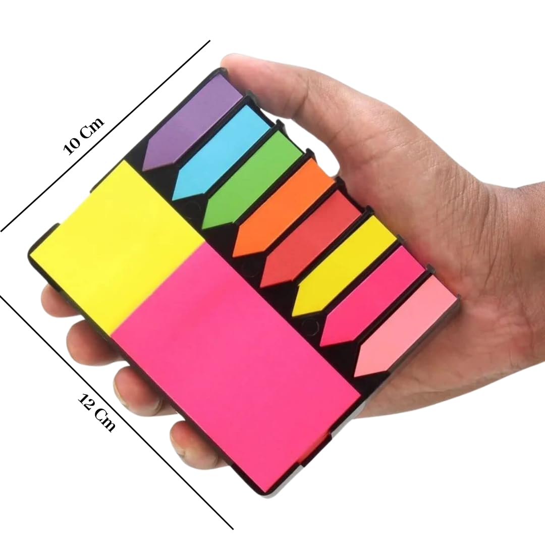Sticky Notes Set Memo Pad With 8 Sticky Tabs, 200 Sheets Each | Office Stationery School Supplies