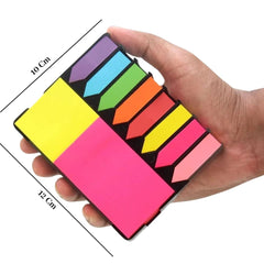 Sticky Notes Set Memo Pad With 8 Sticky Tabs, 200 Sheets Each | Office Stationery School Supplies