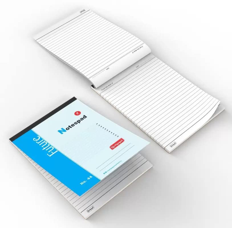 Slip Pad No.44 Ruled With 40 Sheet 80 Pages,Compact & Portable Design, Easy To Carry, Pack Of 10