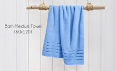 Spread Spain 100% Cotton Hand Towel 600 Gsm | Soft, Fluffy, Super Absorbent & Quick Dry Towels For Pool, Spa & Gym (Blue)