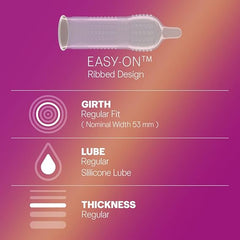 Durex Condoms, Extra Ribbed- 10s (Pack Of 2)