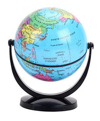 Globe Rotates 360° Around 2 Axis, Aesthetically Designed Powder Coated Arc & Base Laminated Globe Surface, Political Map, Pack Of 1