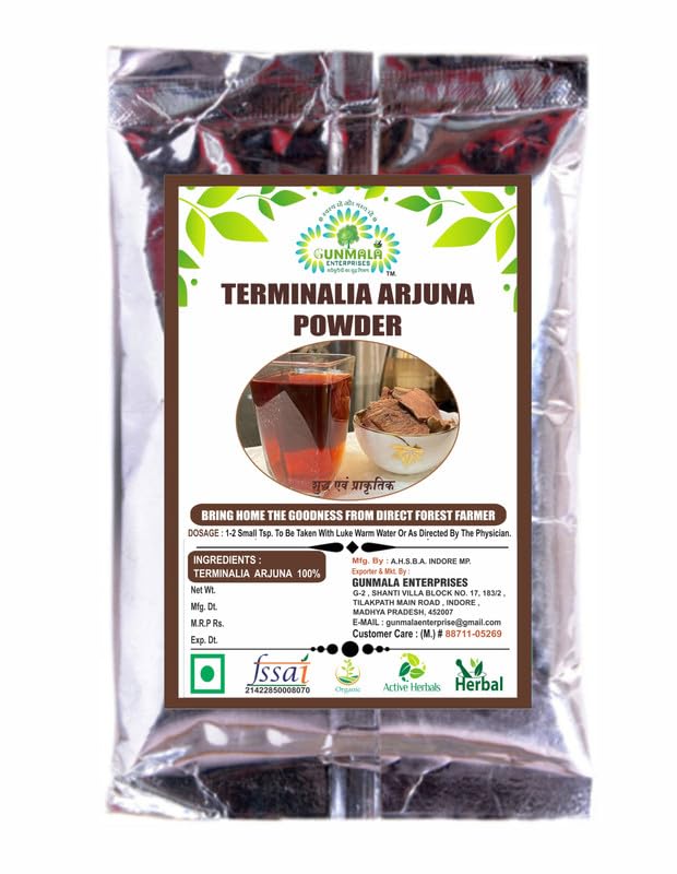 Gunmala Enterprises Arjun Chaal Powder, No Artificial Color & Flavor, No P Reservatives | 200gm 0.4lbs