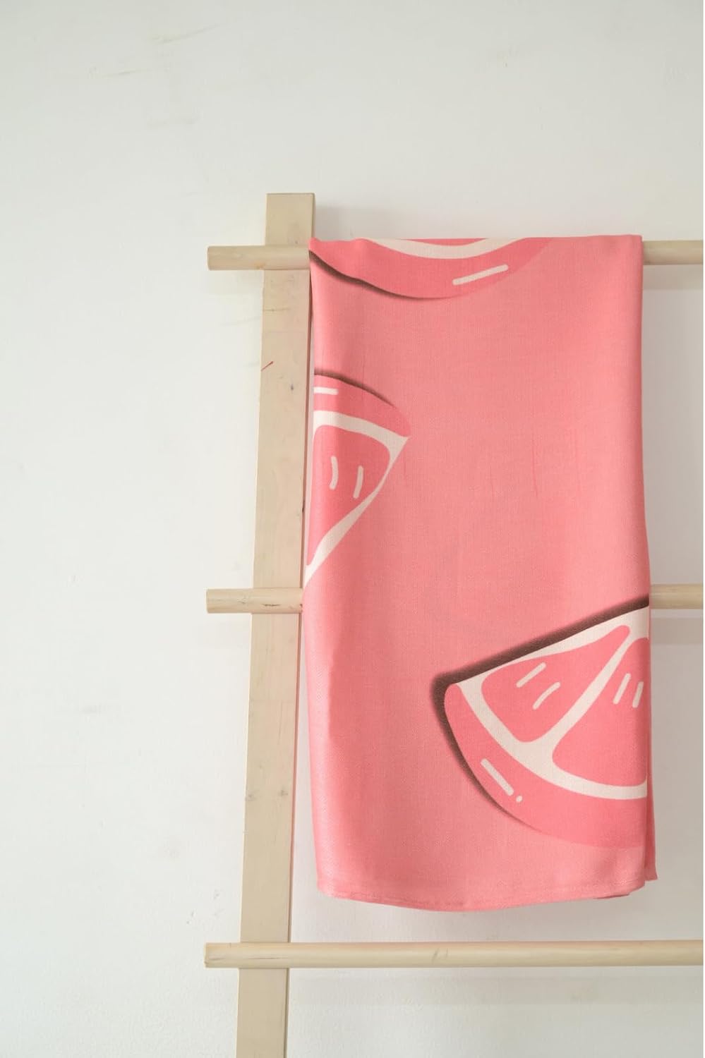 Madake Bamboo Ultra Soft Printed Thin Turkish Towel 454 Gsm | Quick Dry, Super Absorbent | Extra Large Bath Towel For Men & Women (Pink Lemon)