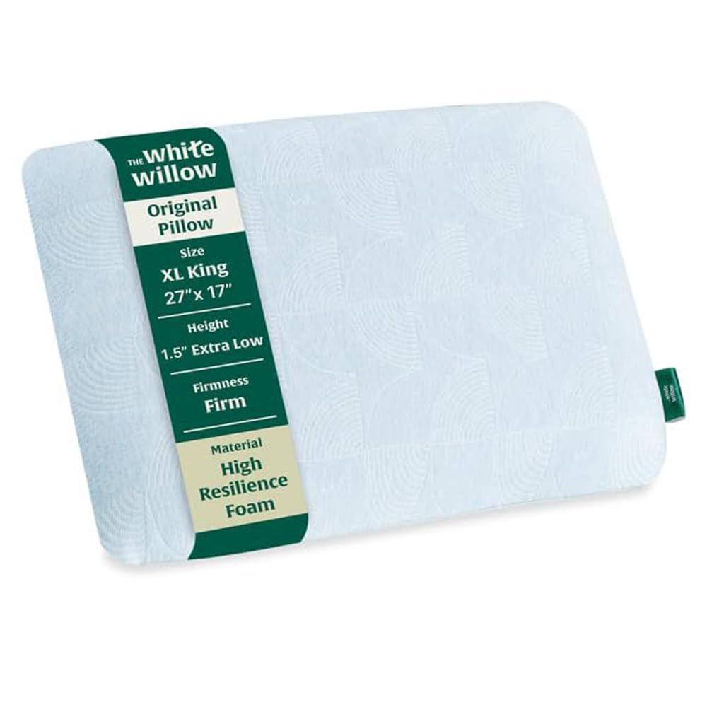 Cooling Gel Memory Foam Pillow For Sleeping, Misty Blue, Standard Size | Medium Firm Support For All Sleepers | Removable & Washable Outer Cover, Hypoallergenic, Comfortable Pillow