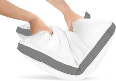 Premium Sleeping Pillow, Firm & Lofty Pillow, Size - 17 X 27 Inch | Bed Pillow For Sleeping, Microfiber Pillow, Washable | White Pillow - Set Of 2