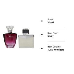Skinn By Titan Raw And Celeste Perfumes For Men And Women, 50ml 1.6 Fl.oz. Each Pack Of 2