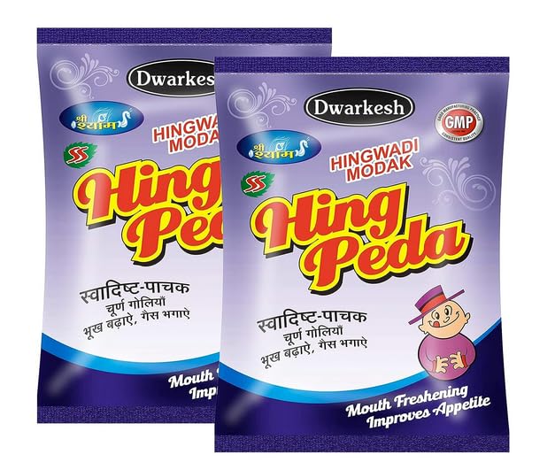 Dwarkesh Hing Peda 1kg, (Pack Of 2 * 500gm) | Pouch Pack
