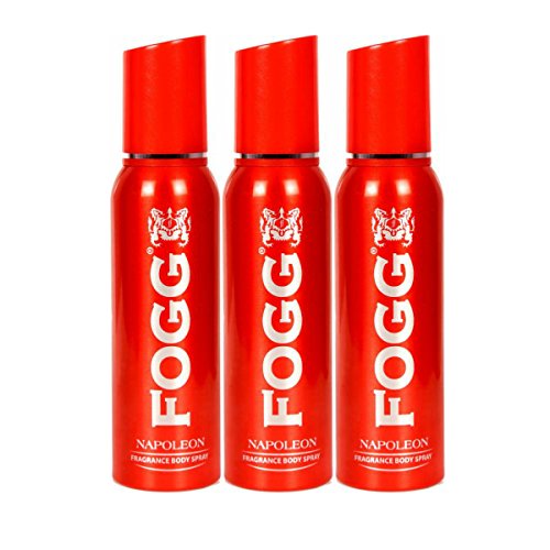 Fogg  Pack Of 3 Napoleon Deodorant For Men 120ml Each 4 Fl.oz. | Long Lasting No Gas Fragrance Body Spray