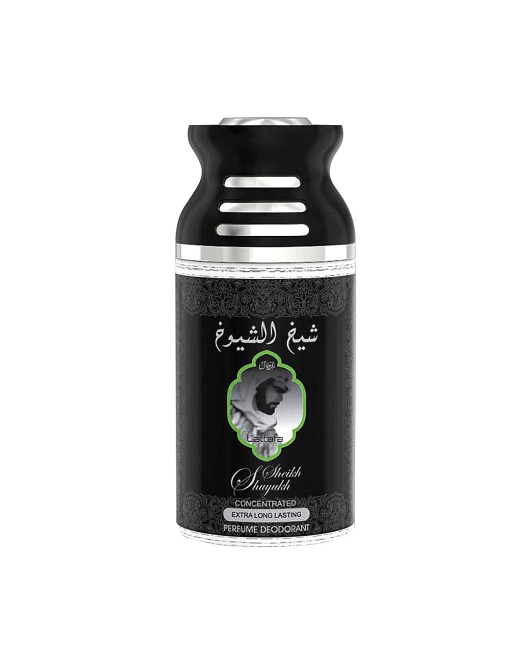 Lattafa Sheikh Shuyukh Black Concentrated Perfumed Deodorant Spray 250ml 8.4 Fl.oz. Extra Long Lasting | For Men & Women | Alcohol Free